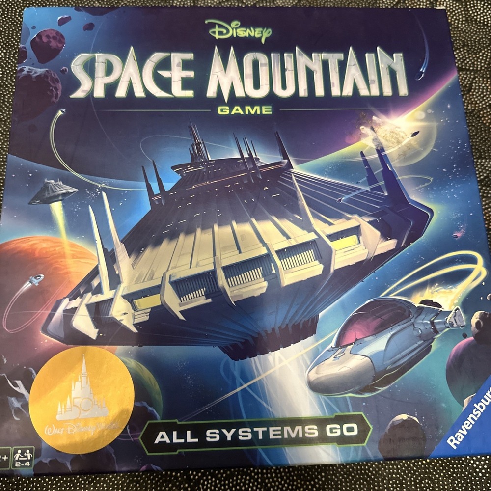 Disney Space Mountain Racing - Game All Systems Go Age 8+ 2-4 Players NEW IN BOX